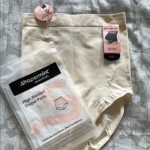 Shapermint Essentials High Waisted Shaper Panty in Cream